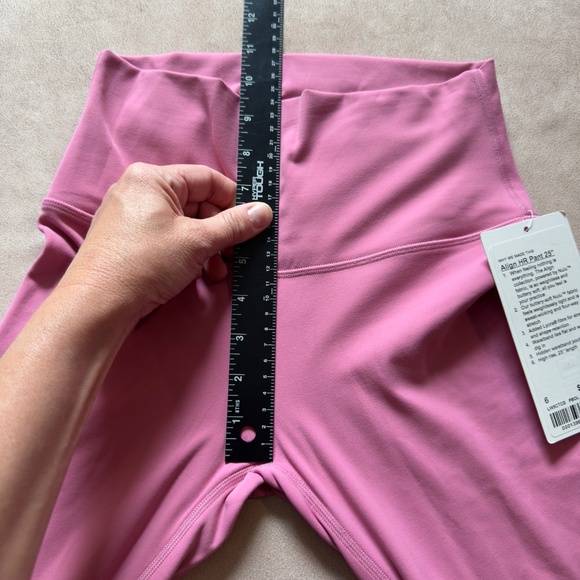 Lululemon Align HR pant 25" • size 6 • NWT • Pink - Picture 4 of 6